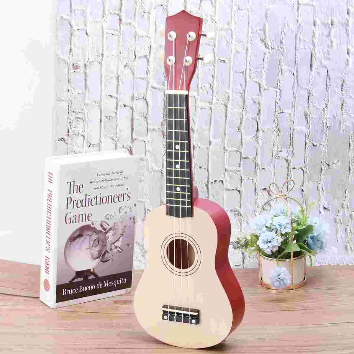 

21 Inches Guitar Child Kids Educational Toys Hawaiian Ukelele Instrument Bamboo