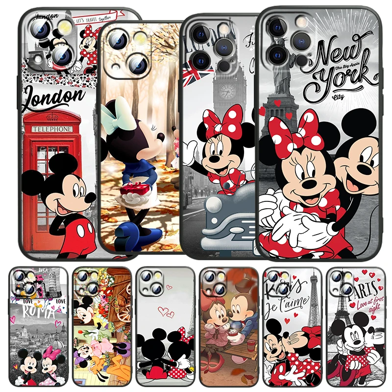 

Mickey Minne Have Fun For Apple iPhone 13 12 Mini 11 XS Pro Max X XR 8 7 6 Plus SE 2020 5 Black Phone Case Funda Capa