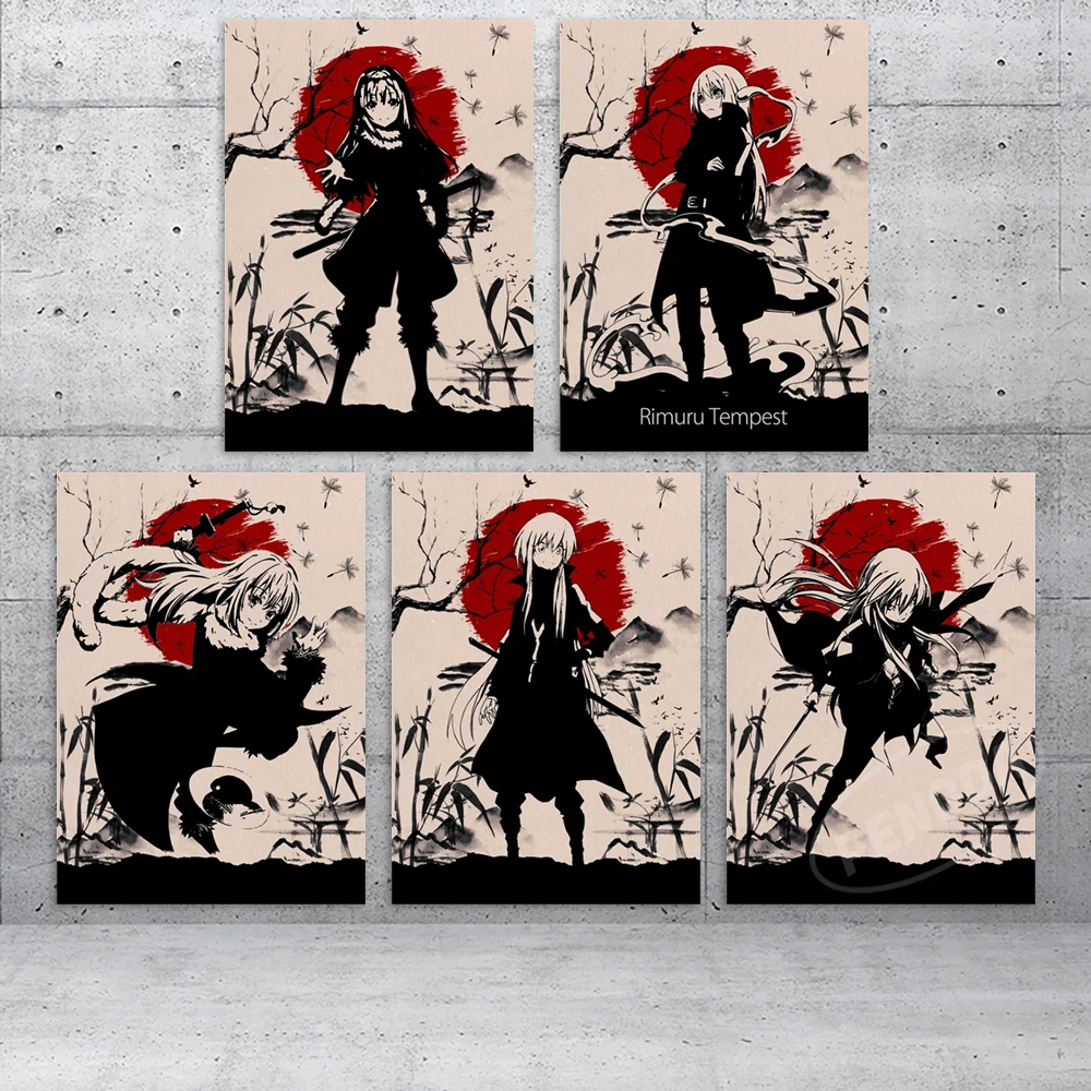 

Wall Artwork Home Decoration Rimuru Tempest Hd Printed Fantasy Picture Posters Janpanese Canvas Painting For Bedroom No Frame