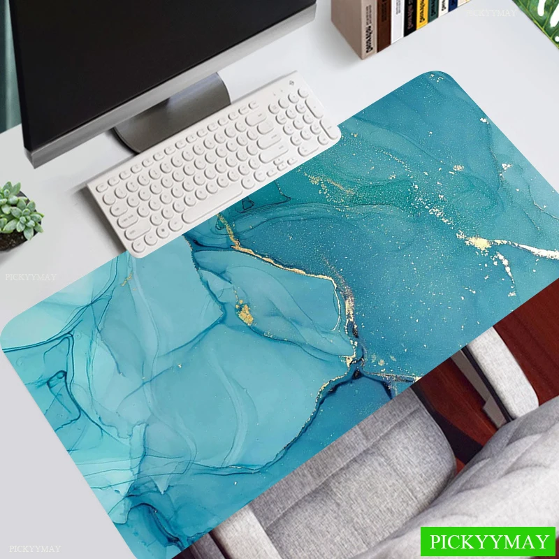 

Gaming Computer Mouse Pad Marble Large Mouse Mat Big Office Desk Mat Non-Slip Rubber Base Mousepad For Laptop PC Game Waterproof