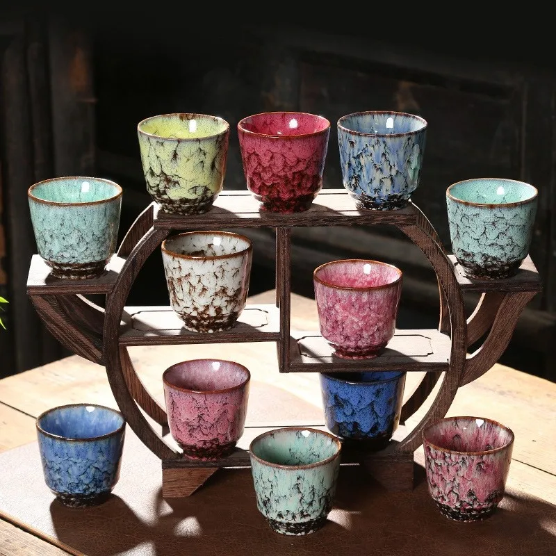 

Drop Shipping 1PCS Ceramic Cup Coffee Kiln Change Ceramic Cups Pottery Cups Pottery Tea Cup Drinking Water Teacup Mug Wholesale