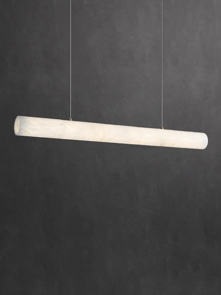 Роскошная люстра из натурального мрамора с регулируемой яркостью золотистая