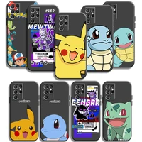 pikachu pokemon phone cases for samsung galaxy a31 a32 a51 a71 a52 a72 4g 5g a11 a21s a20 a22 4g carcasa funda coque
