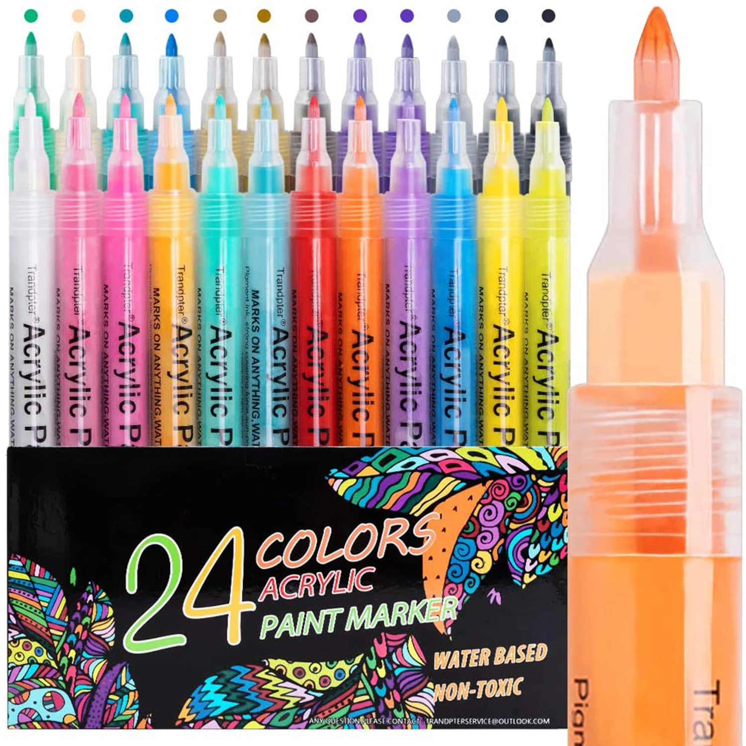 

80 Colors Art markers Waterproof Acrylic Paint Pens Permanent Paint Art Marker Pen for Rock Painting, DIY, Ceramic Glass
