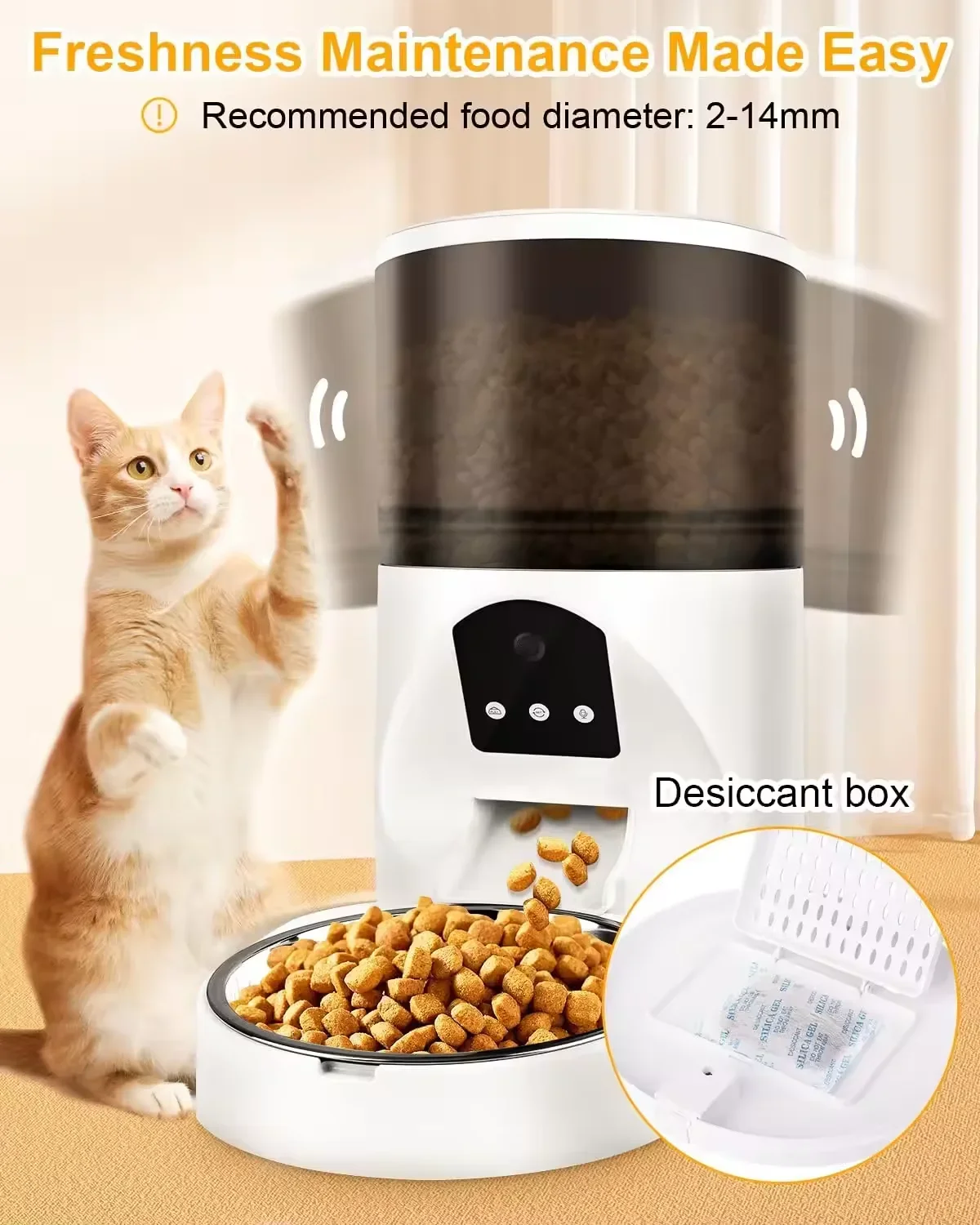 2024 Новая умная видеокормушка для домашних животных мобильный удаленный