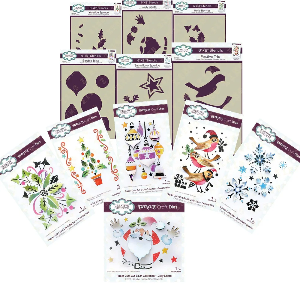 

Metal Cutting Dies Stencils Scrapbooking Stamp Photo Album Decorative Embossing DIY Paper Cards 2023 Hot Jolly Santa Craft Die