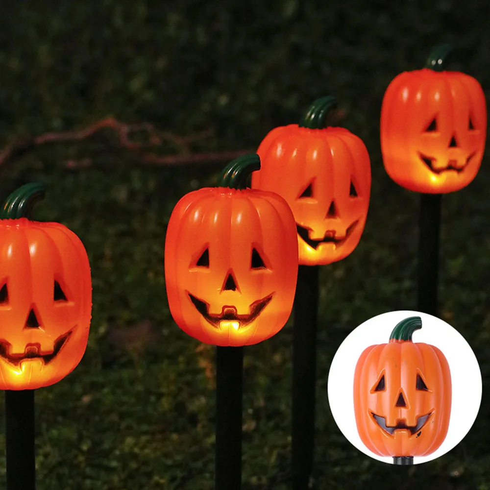 

5PCS Halloween Pumpkins/Skull/Ghosts Ground Light Stylish Decorative Ground Light For Courtyard Garden