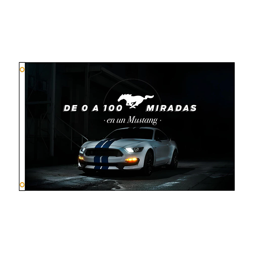 

90x150cm Ford Mustang 50 Years Racing Car Flag Decorative Banner Decor -Flag Decor,flag polyester decor Banner Flag Banner