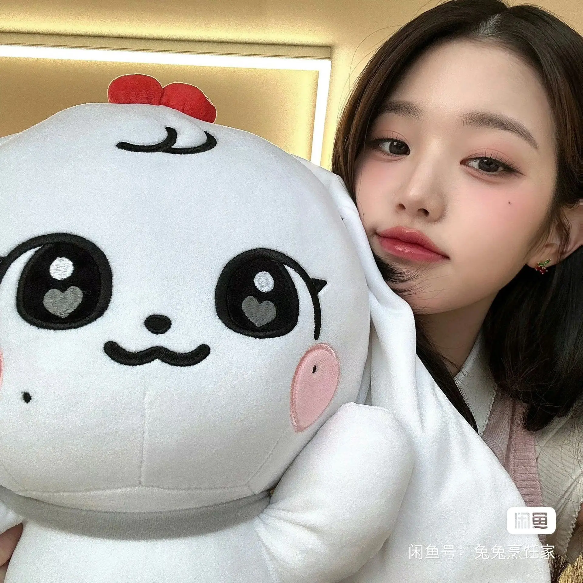 

20/45CM Kpop IVE Cherry Plush Kawaii Cartoon Jang Won Young Plushies Doll Cute Stuffed Toys Pillows Home Decoration Gifts