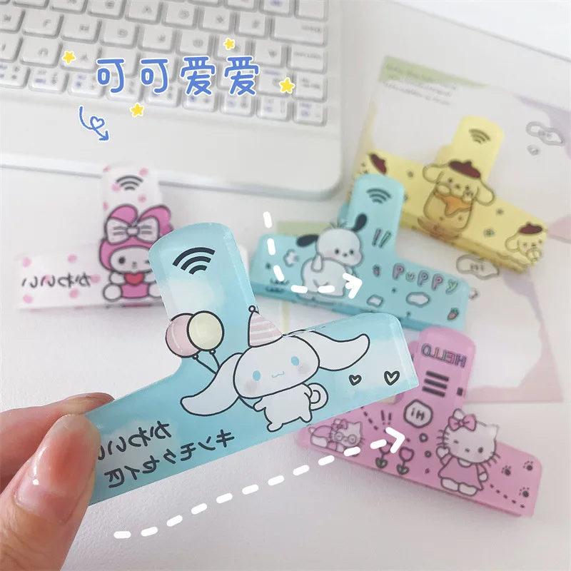 

Sanrio Hello Kitty Pachacco Clip Board Folder New Kawaii Cartoon Kuromi My Melody Memo Clip School Office Stationery Supplie