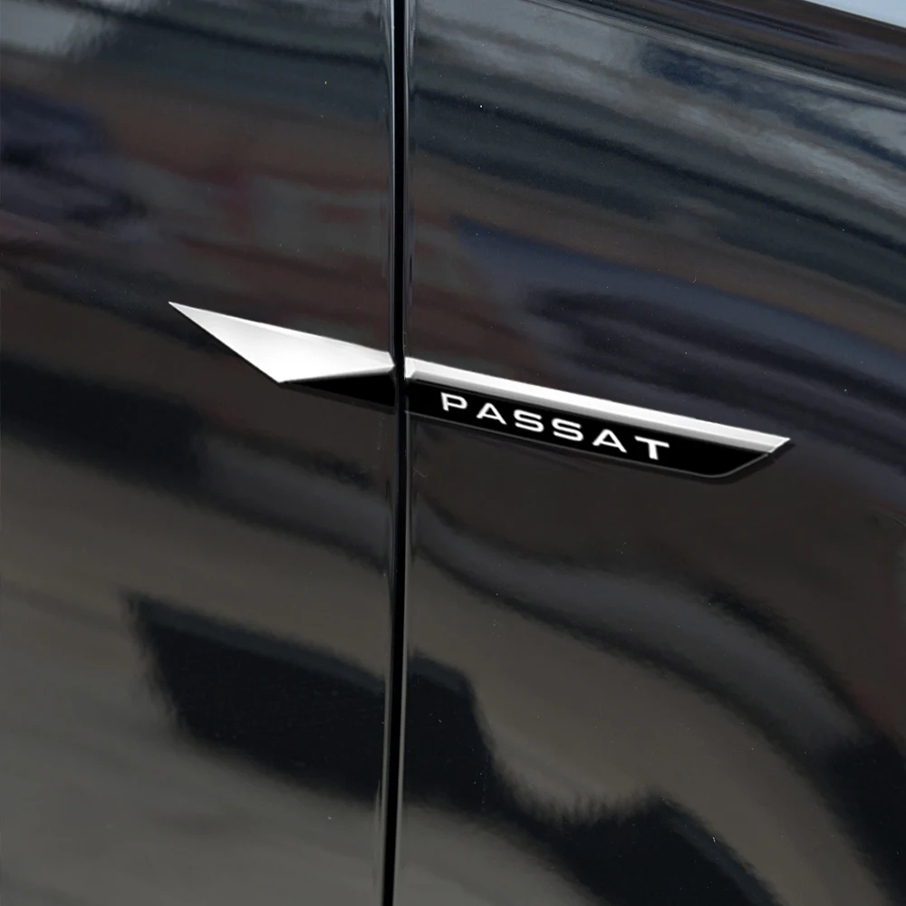 Car Styling ABS Metal Logo Błotnik Boczny Emblemat Naklejka Dekoracja Do Volkswagen R Line Golf 4 5 6 7 8 7.5 Passat B5 B6 B7