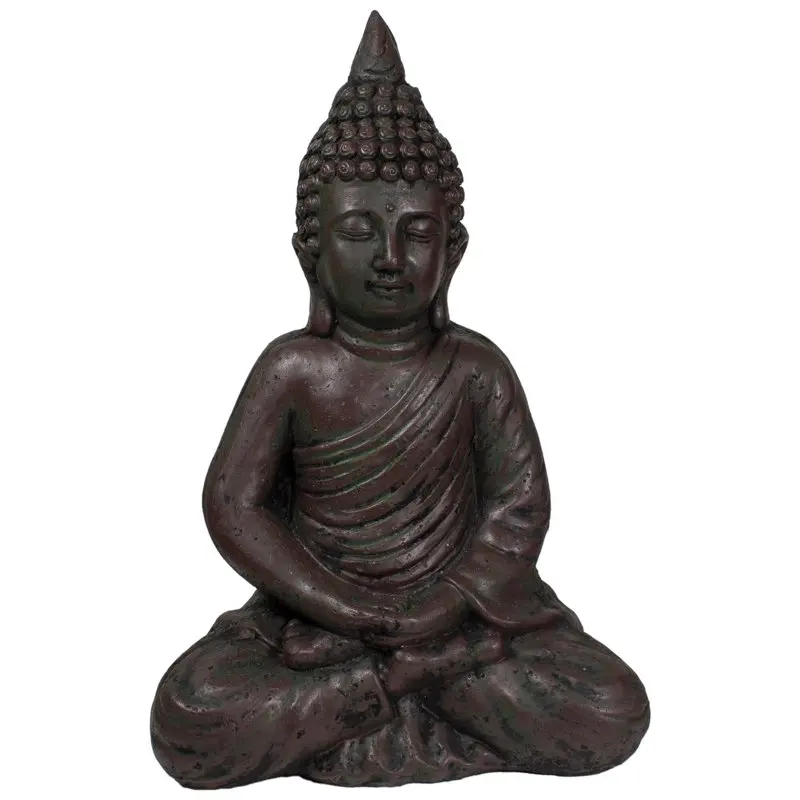 

Темно-коричневая медитационная садовая статуя Будды, маленькая статуя Будды, латунная статуя Будды, Египетский Декор