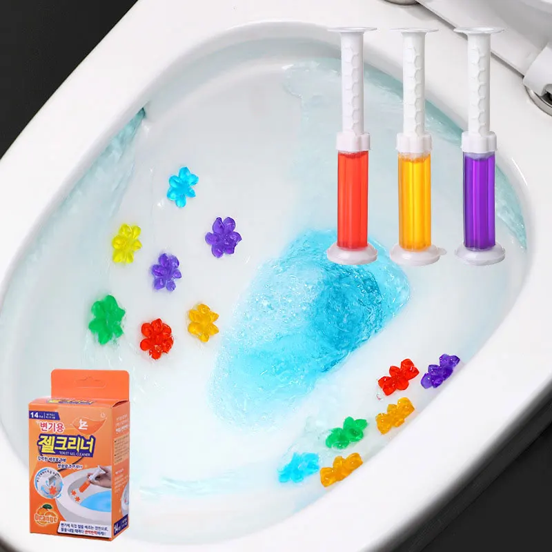 

Toilet Cleaner Gel Deodorant Freshener Aromatic Flower Needle Detergent Flower