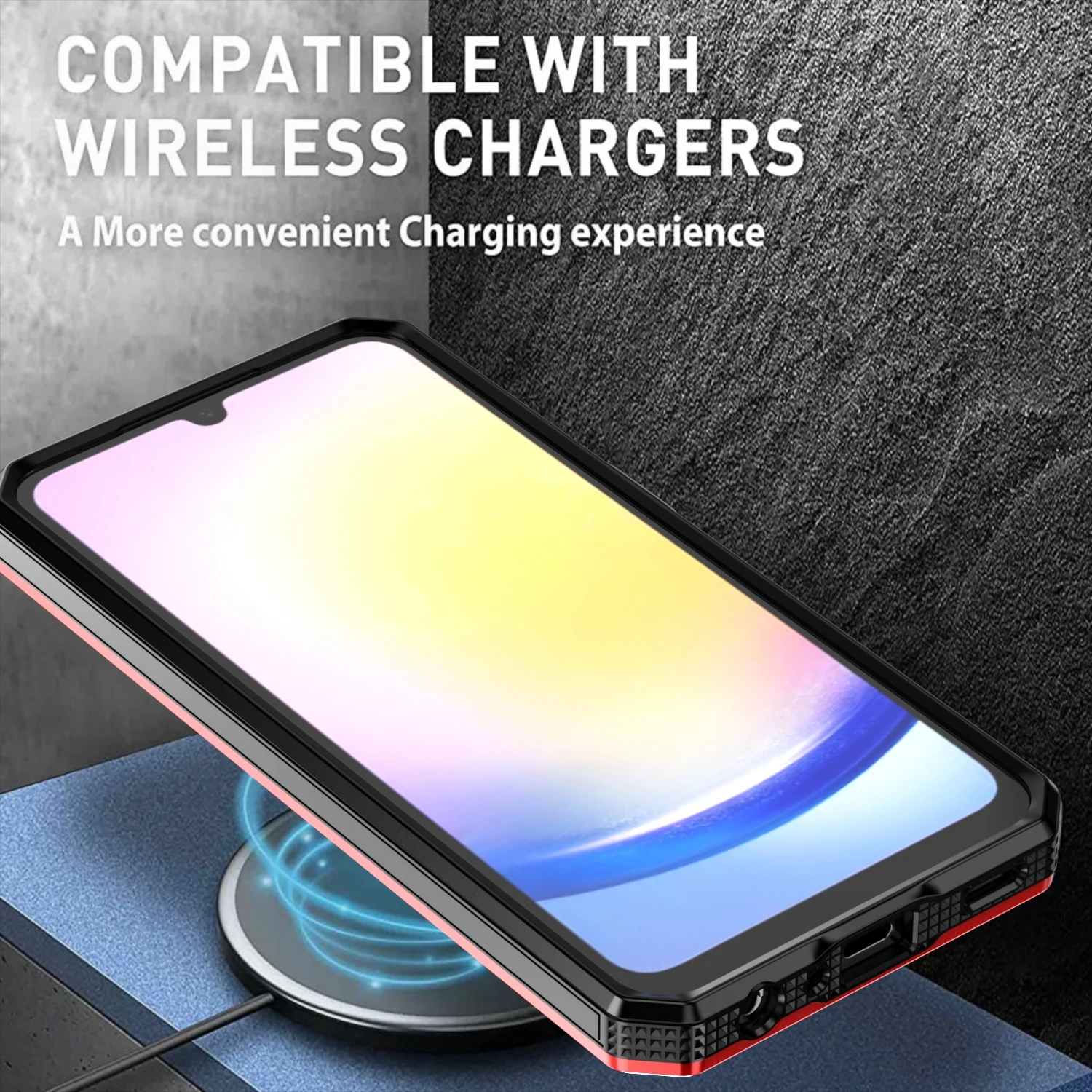 Чехол для Samsung A15 5G с поворотным кольцом и магнитным держателем задняя крышка SAM
