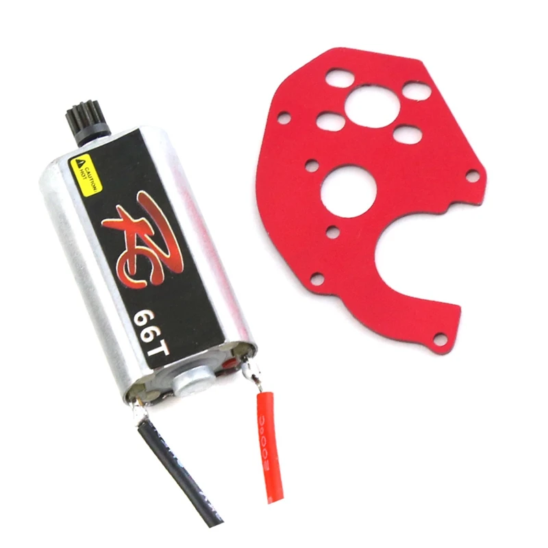 

050 Brushed Motor 66T And Motor Mount For Axial SCX24 Gladiator Bronco C10 JLU Deadbolt 1/24 RC Crawler Parts