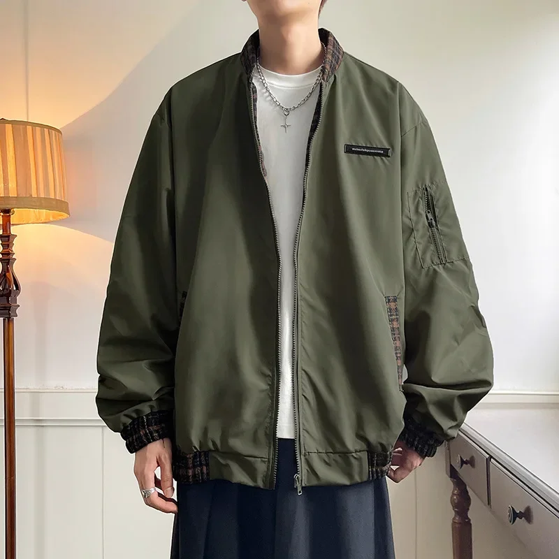 2023 модная бейсбольная куртка свободного кроя унисекс весенне-осенняя винтажная