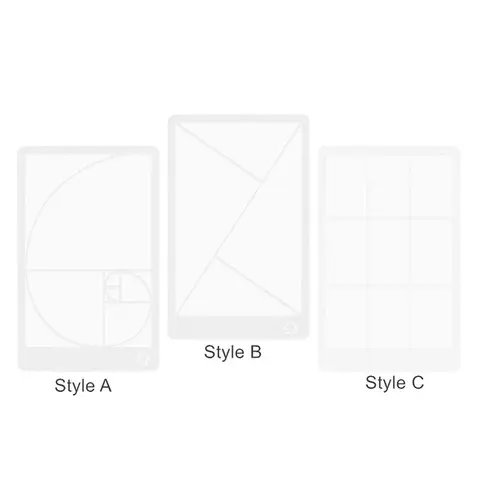 Прозрачная линейка видоискателя  Golden Ratio