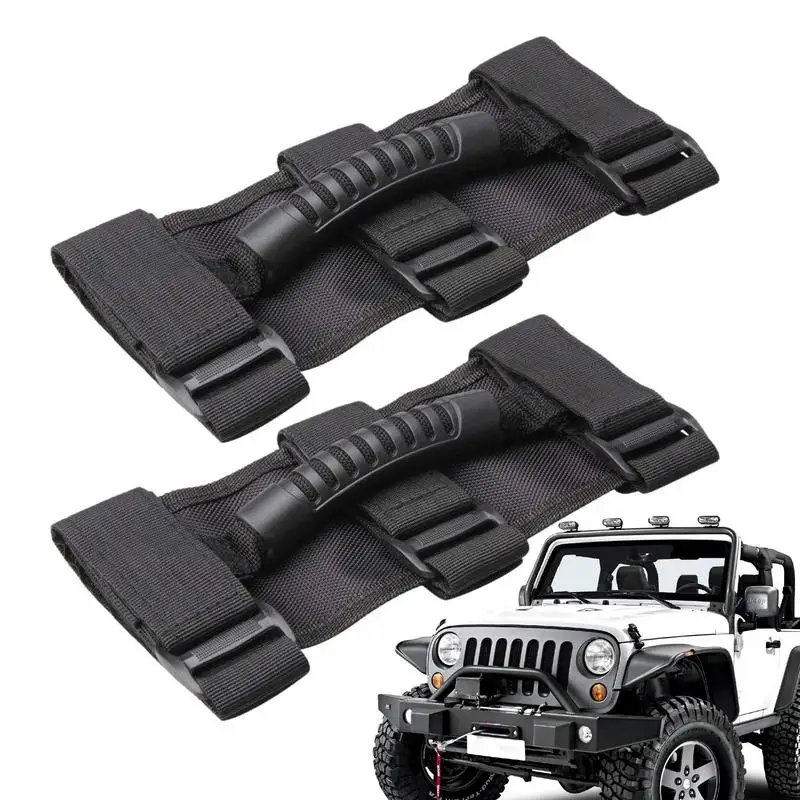 

Roll Bar Grab Handles 2Pcs Auto Grip Handle Roll Bar Grab Bar Handle Set Practical And Exquisite Grip Handle Set For Car