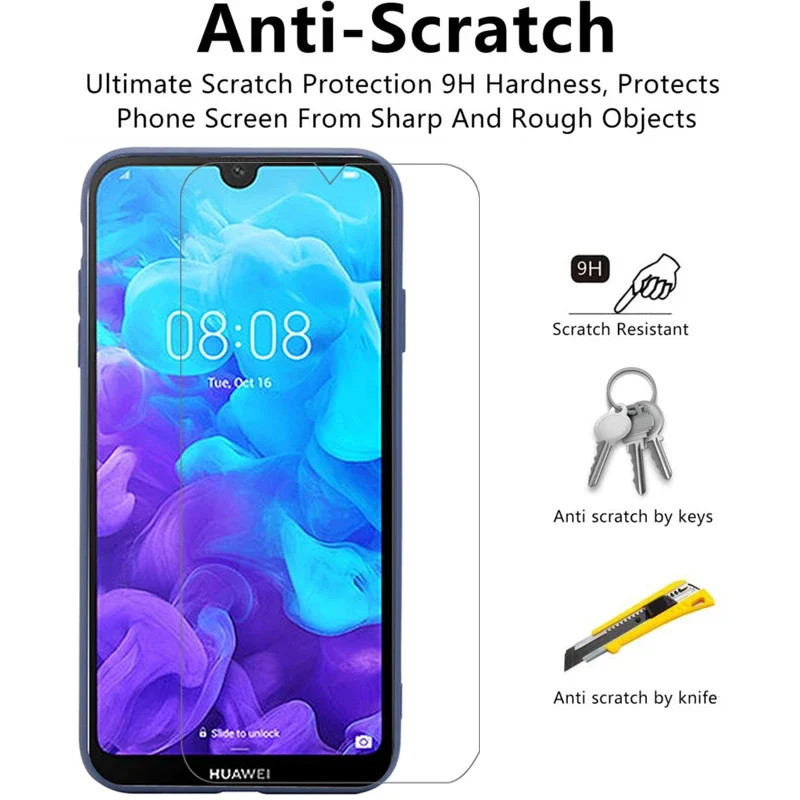 Защитное закаленное стекло для huawei y5 2019 защитная пленка экрана y 5 5y y52019 huawey huwei hawei