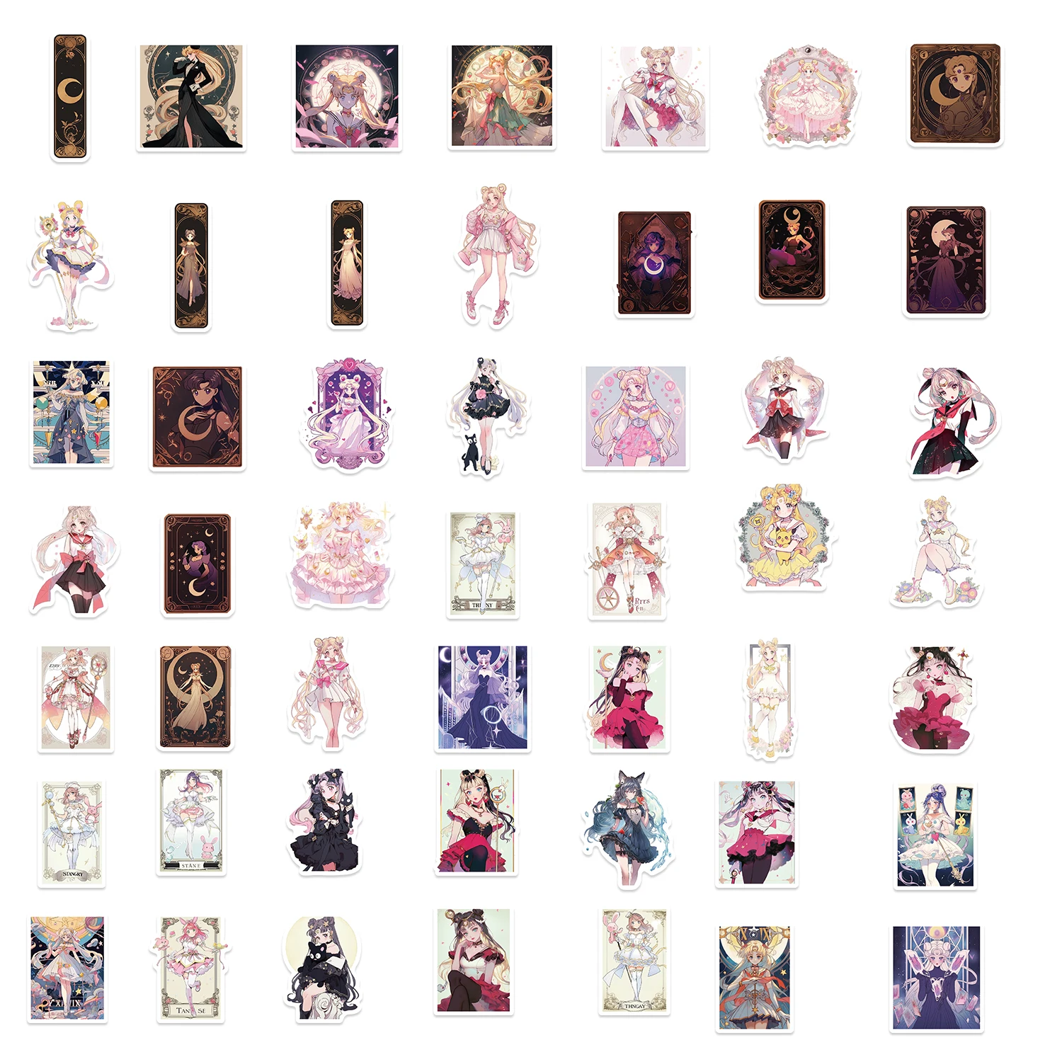 52 шт. персонажи Сейлор Мун Таро граффити наклейки персонализированные