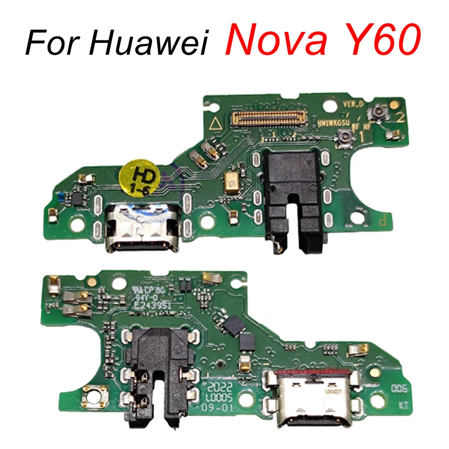 USB-порт для зарядной док-станции Huawei Nova Y60 зарядная плата модуль разъема Зарядного