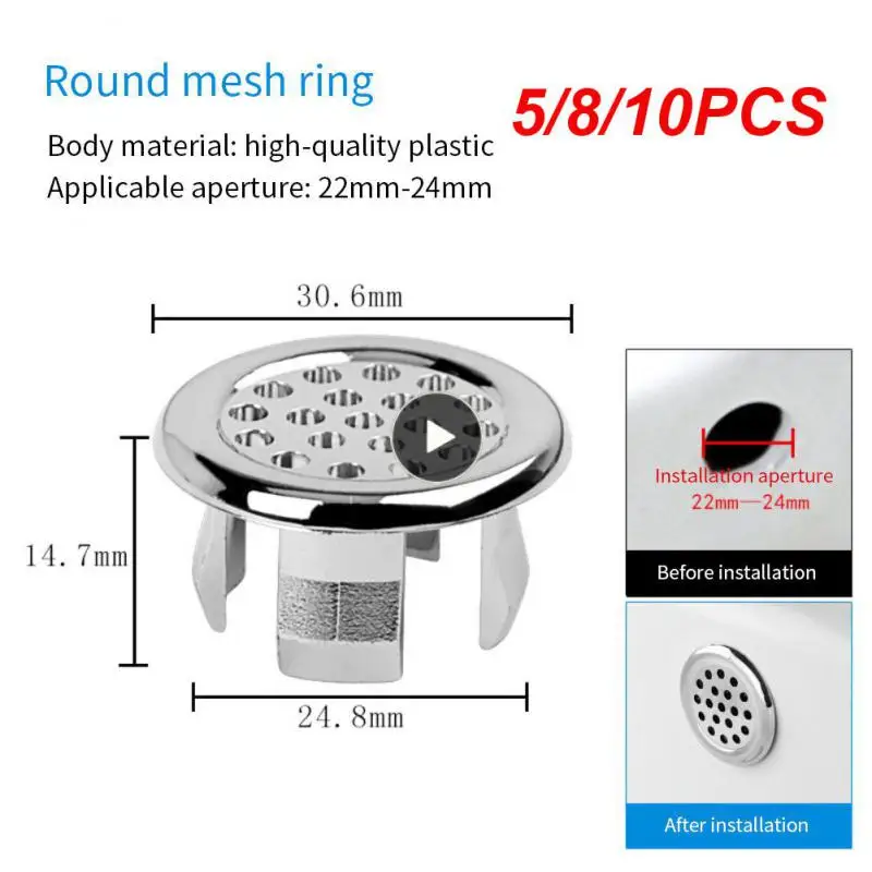 

5/8/10 шт., пластиковые вставки для раковины