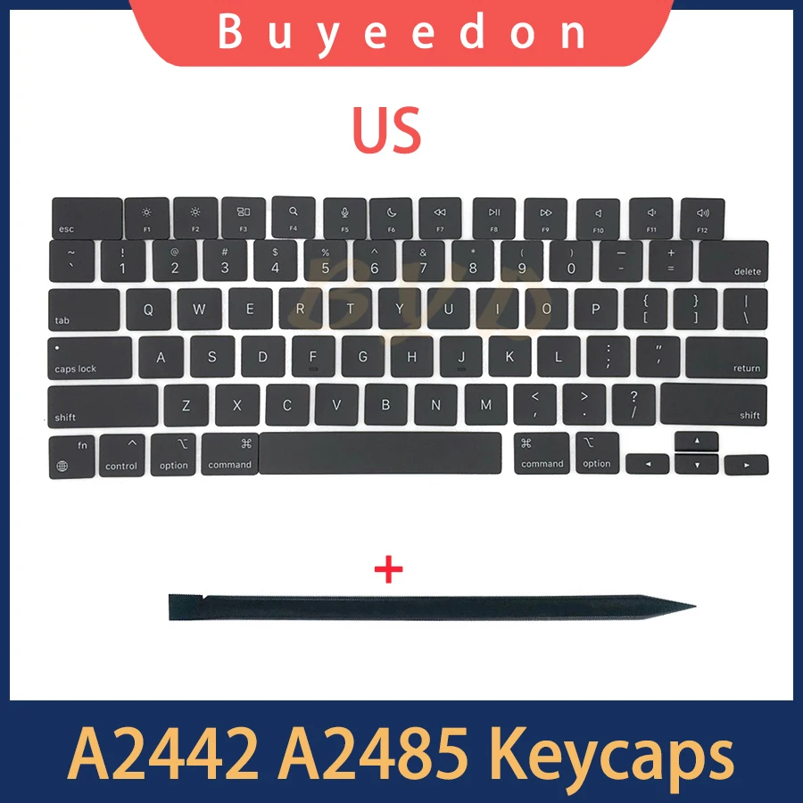

New A2442 A2485 Keycaps Keys Key Cap For Macbook Pro M1 Pro Max Retina 14" 16" Keycap US Layout 2021 Year