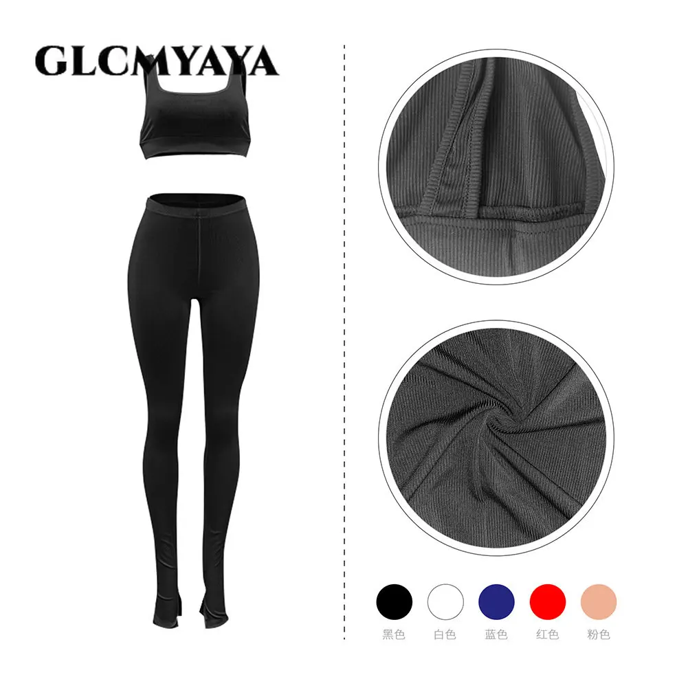 Женский Повседневный комплект из 2-х предметов GLCMYAYA без рукавов с вырезами жилет