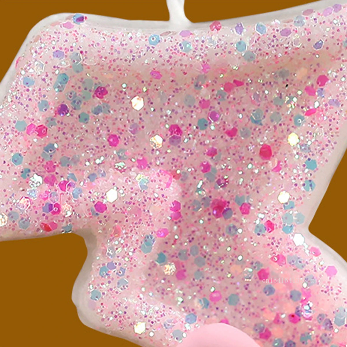 Креативная цифровая свеча на день рождения розовая блестящая луковая украшение