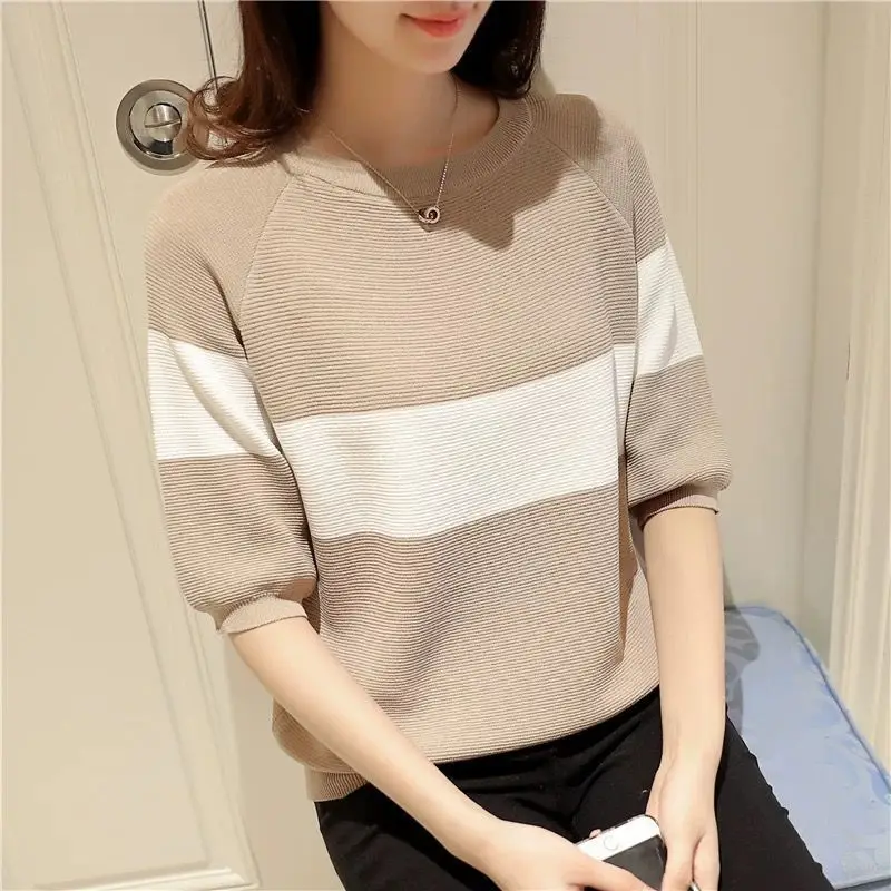 

Spring 2022 New Sweater Women's Loose Top gray22