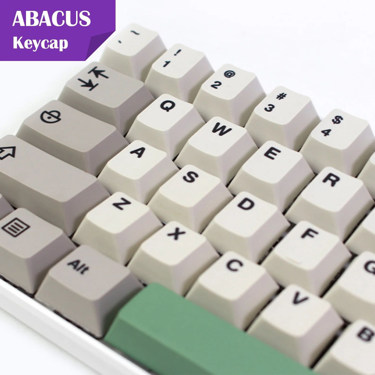 ABACUS GMK Keycaps Cherry ABS 141 Keys Double-shot Clone 9009 Keycap Set for DIY Custom Mechanical Gaming Keyboard Keycaps Kit