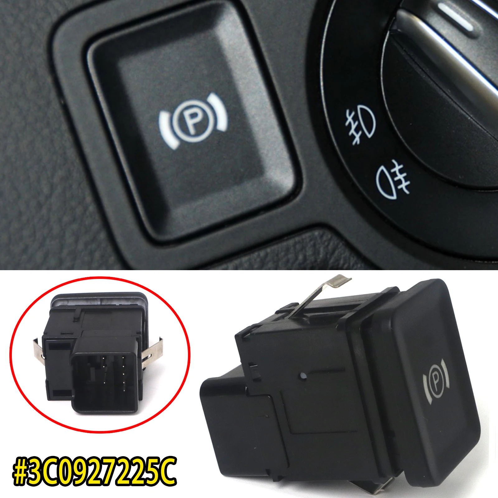 

Электрическая кнопка управления стояночным тормозом 3C0927225C для VW Volkswagen Passat B6 3C CC 2006 2007 2008 2009 2010 2011 2012