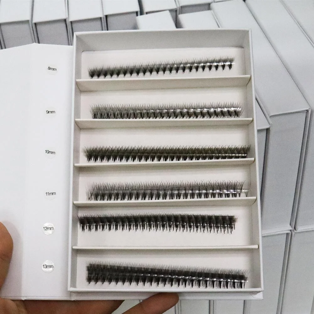 1000/2000 вентиляторы тонкие острые базовые готовые вееры объемные ресницы