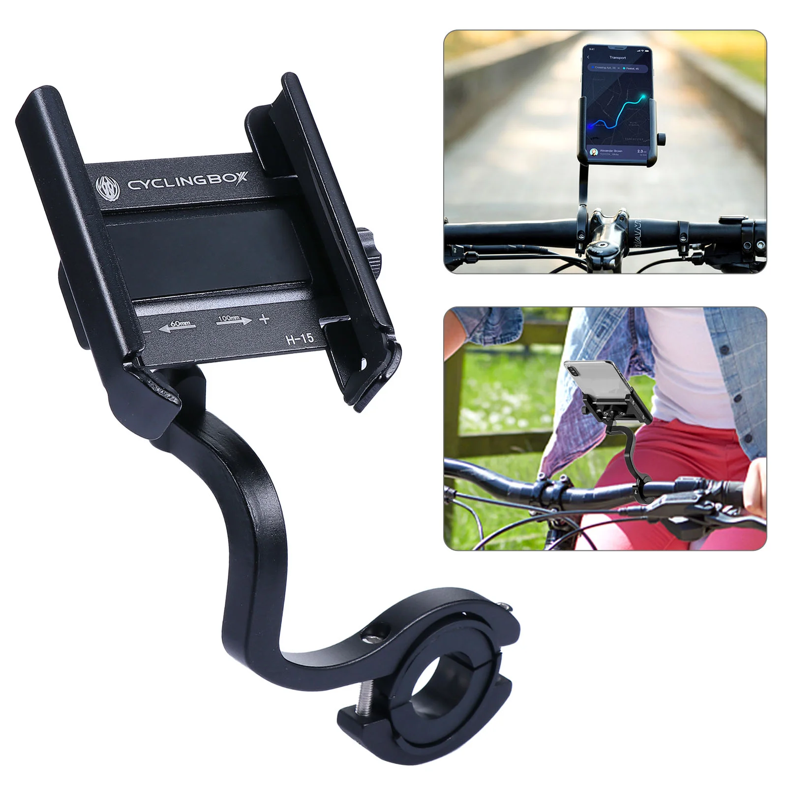 

Holder Clamp Scooter Bike Cell Mount Motorcycle Handlebar Clip Universal Mic Stand Rack Stable Cradle