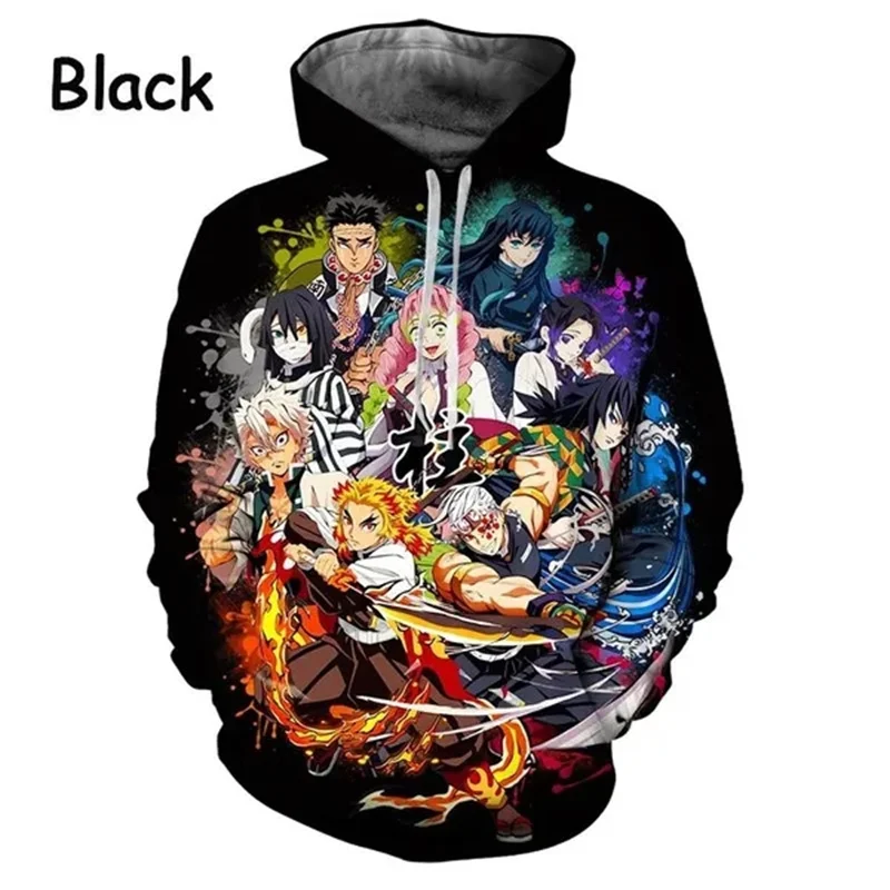 

Demon Slayer Anime Hoodie Men Sweatshirt 3D Manga Kamado Tanjirou Print Hoodies Womens Clothing Harajuku Fashion Pullovers Hoody