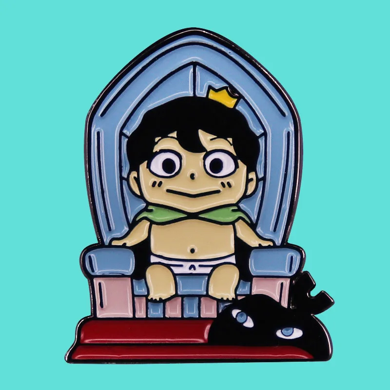 

Cartoon Animation King Brooch King and Shadow Demon Lapel Pin Metal Badge Fashion Cartoon Jewelry Accessory