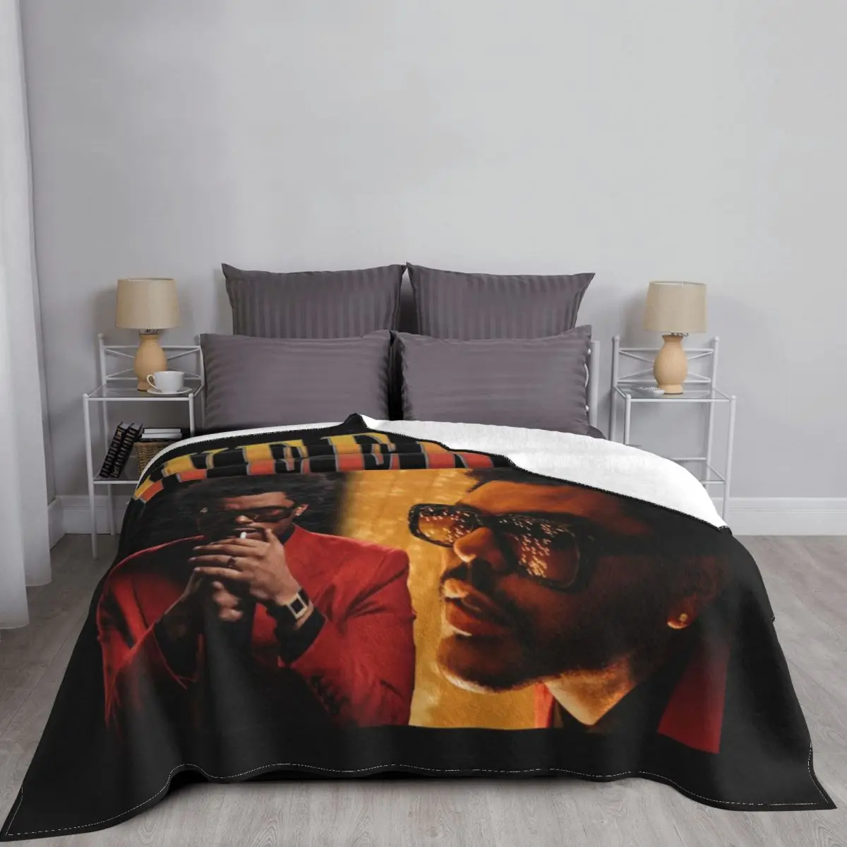 Иллюстрация joy of summerthe weeknd пледное одеяло клетчатое ворсистое