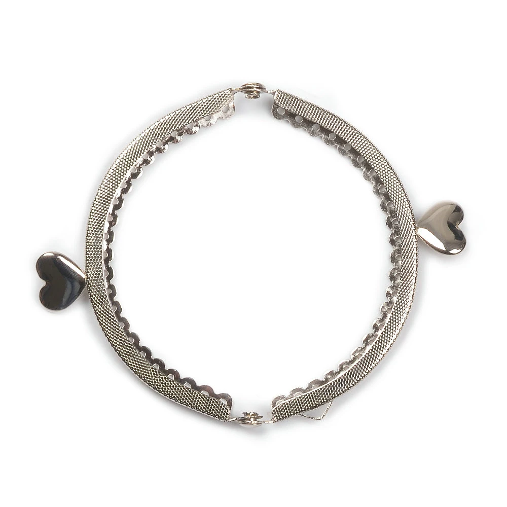 10pcs/lot DIY8.5cm Round Metal Purse Frame Handle for Clutch Bag Accessories Making Kiss Clasp Lock Antique Bronze Bags Hardware