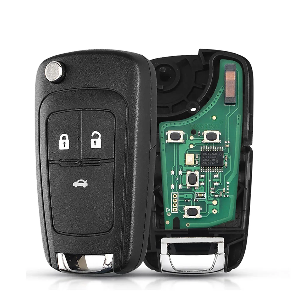 

KEYYOU 2/3/4/5 кнопок автомобильный откидной дистанционный ключ для OPEL VAUXHALL Astra J Corsa E Insignia Zafira C 2009-2016 315/433 МГц ID46 чип