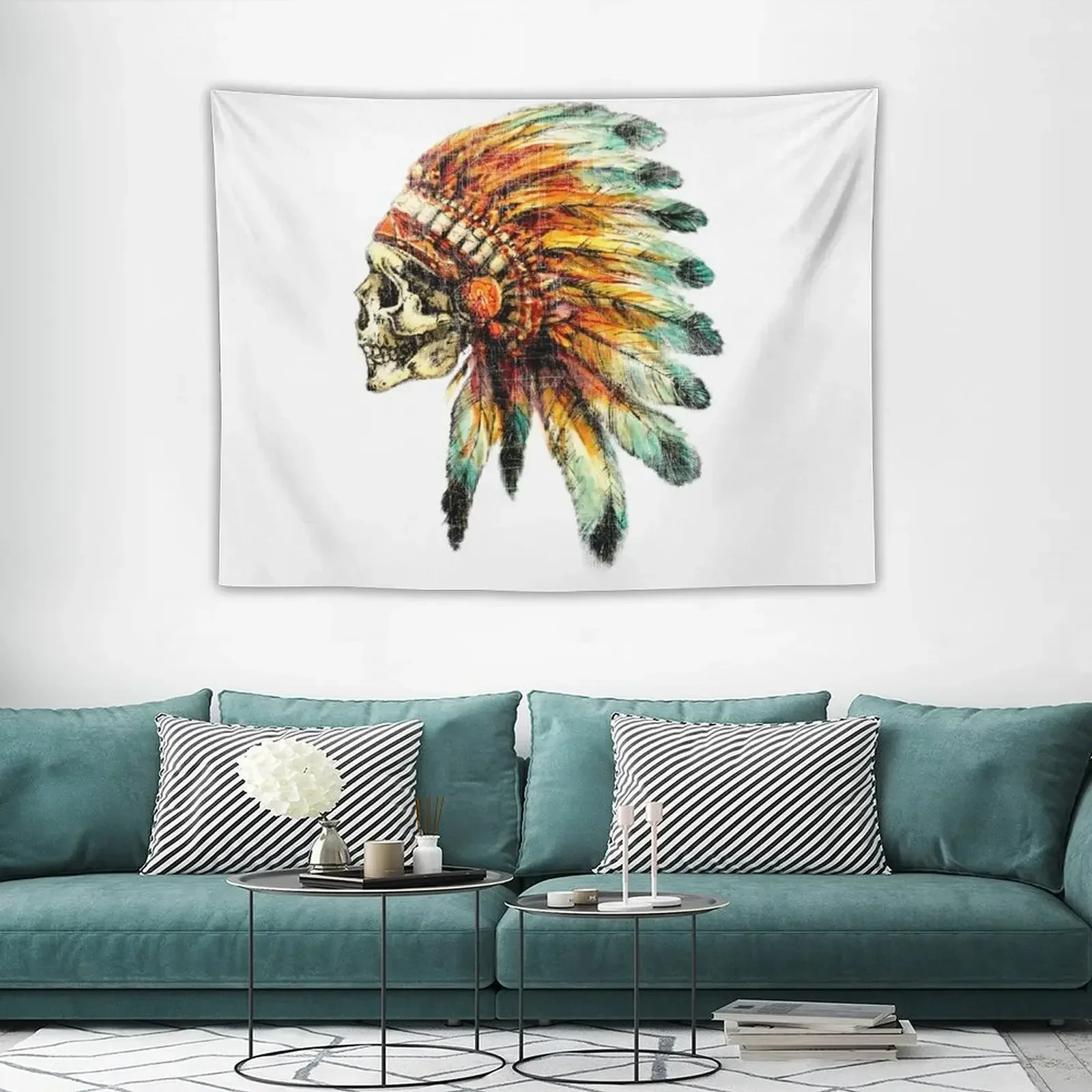 Оригинальный американский гобелен skull chiф декор для комнаты эстетические