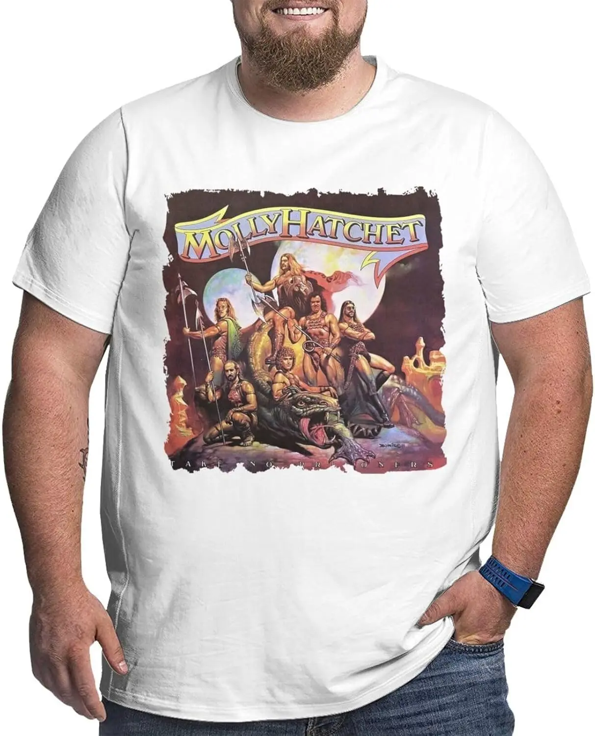 Футболка мужская оверсайз с графическим принтом Классическая Повседневная