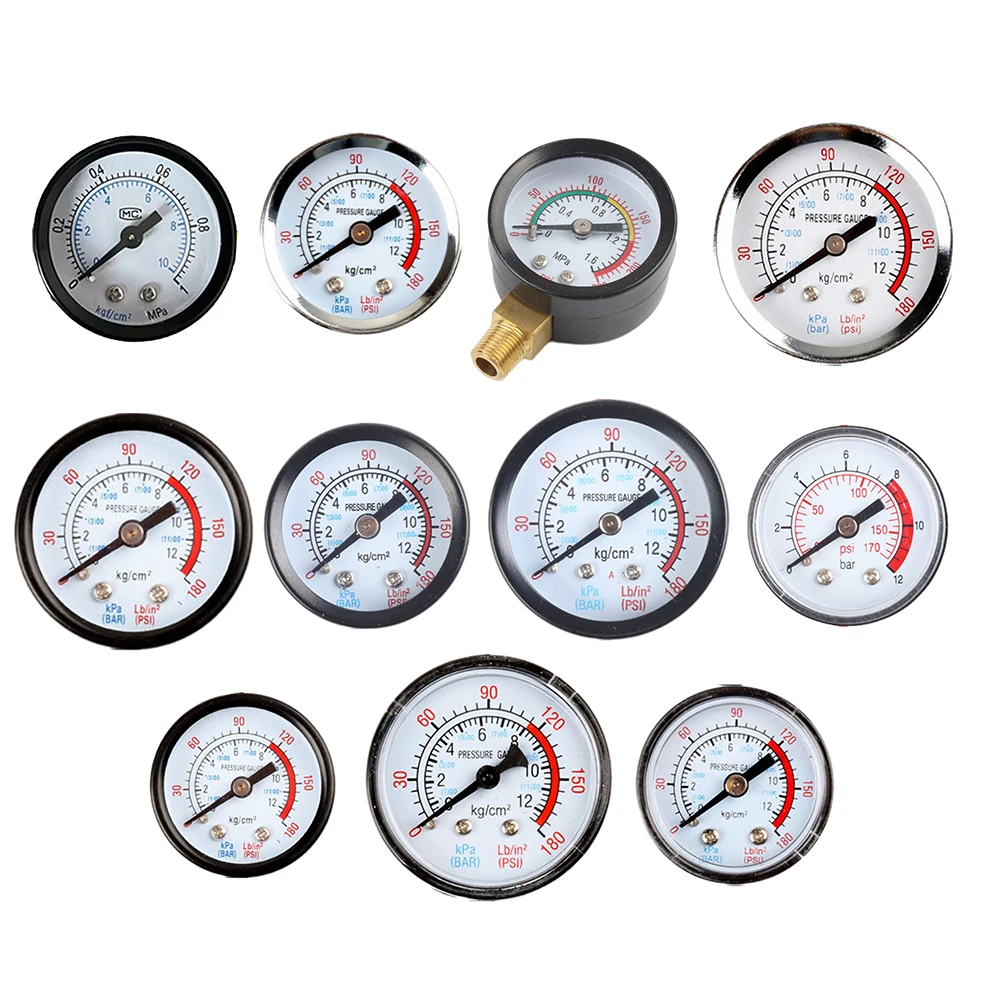 1 шт. Y40 Y50 0-180PSI газ вода топливные жидкости метр манометр воздушный компрессор