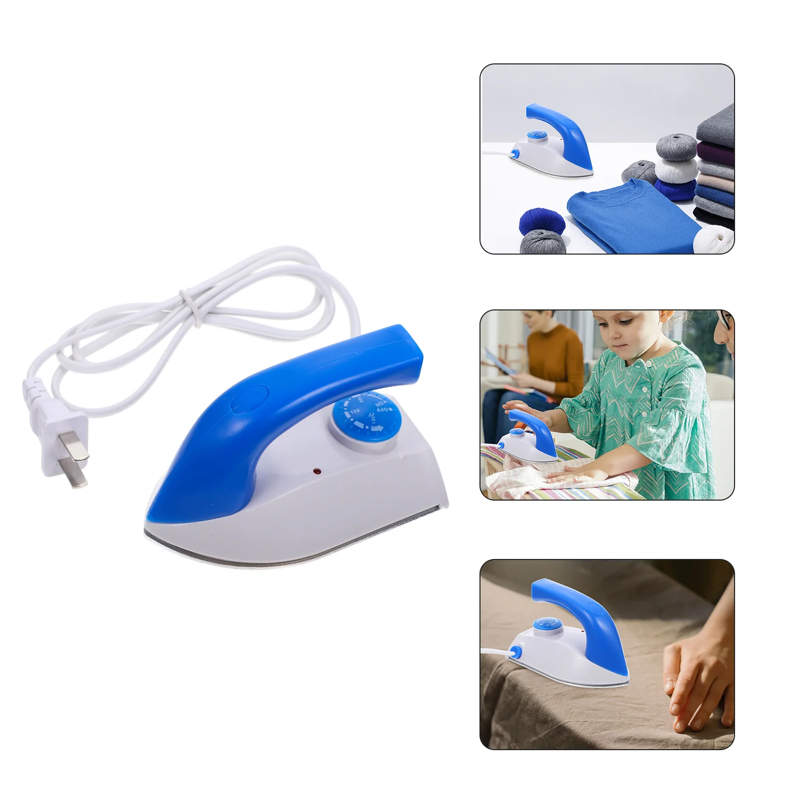 

1 set of Portable Heat Press Machine Mini Electric Iron for Home (CN Plug)