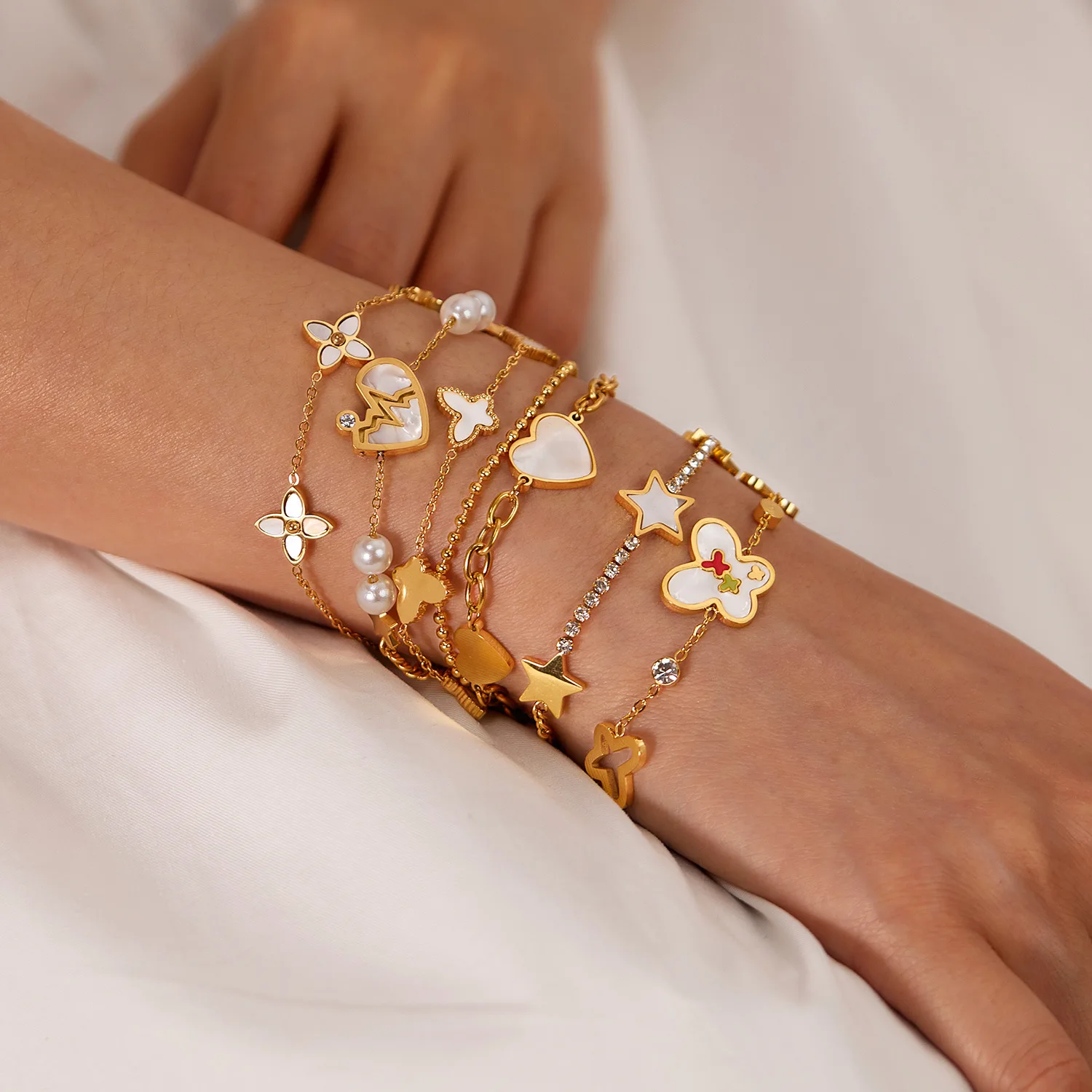 Япония и Южная Корея модный простой женский браслет из нержавеющей стали