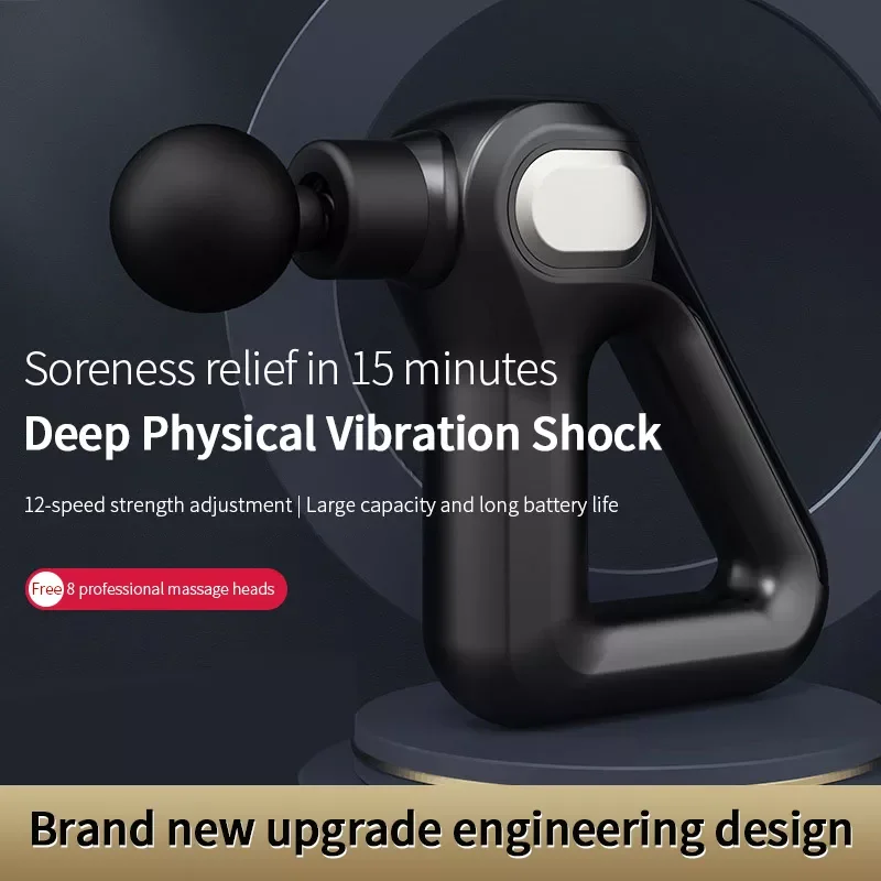 

Портативный Массажный пистолет NEW2023, 32 уровня, для снятия боли в мышцах и теле, шеи, плечах, спортивный расслабляющий массажер