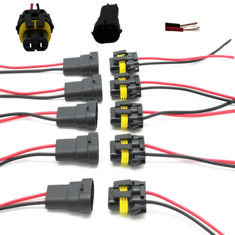 5 комплектов 10 шт. 18 см 9005 9006 переходник для лампы налобного фонаря гнездовой