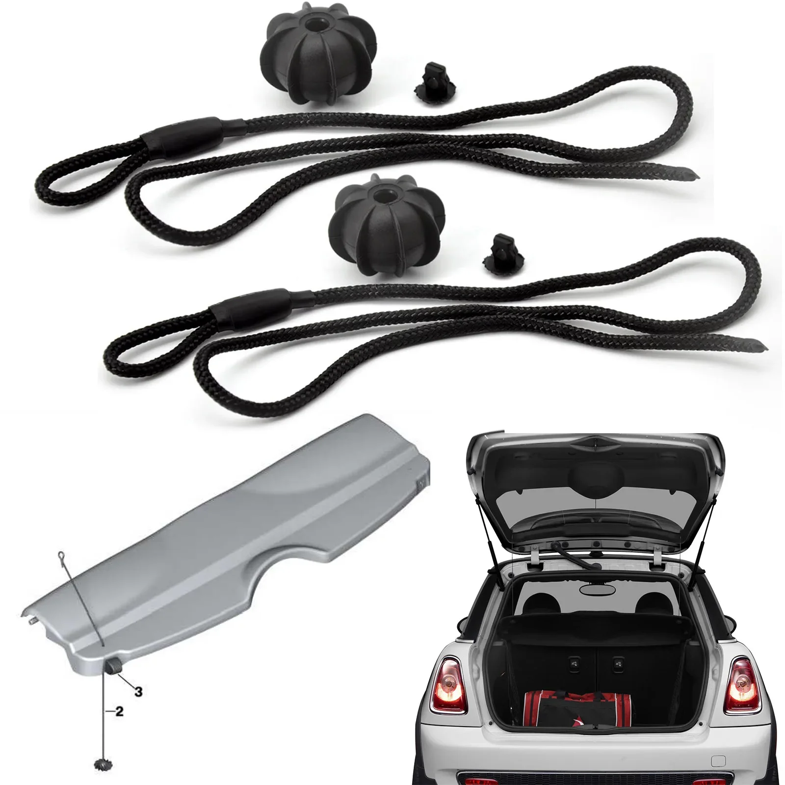 

Универсальный 2X Ремень Для Багажника Автомобиля, 48 См, Высокопрочный Стилизационный Пакет, Стойки Из Полиэстера, Веревка