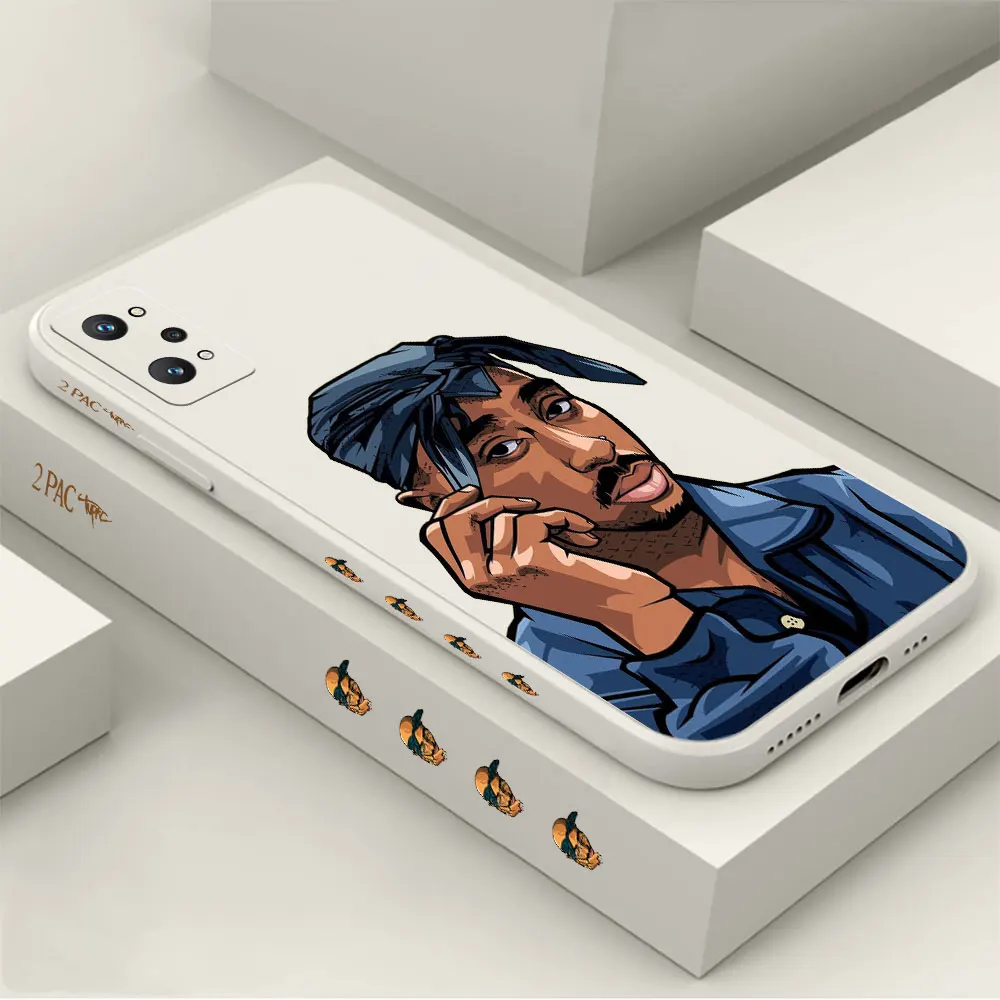 

Rapper 2pac Singer Tupac Phone Case For Realme C35 C21 C21Y C15 C11 C2 X50 X7 X V30 V3 V25 V20 V15 V13 V11 V5 9 8 V11S PRO Cover