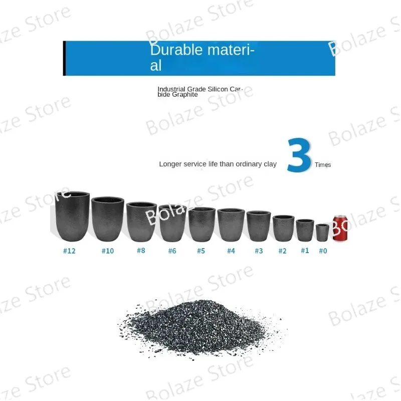 Печи аксессуары кирпичная графитовая тигель устойчивость к высоким