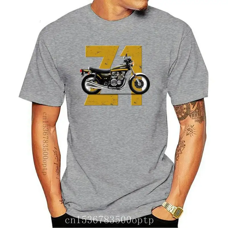 

Camisetas clásicas de motociclista Z1 para hombre, camisa hipster de rock, 100% algodón, de verano, nuevas